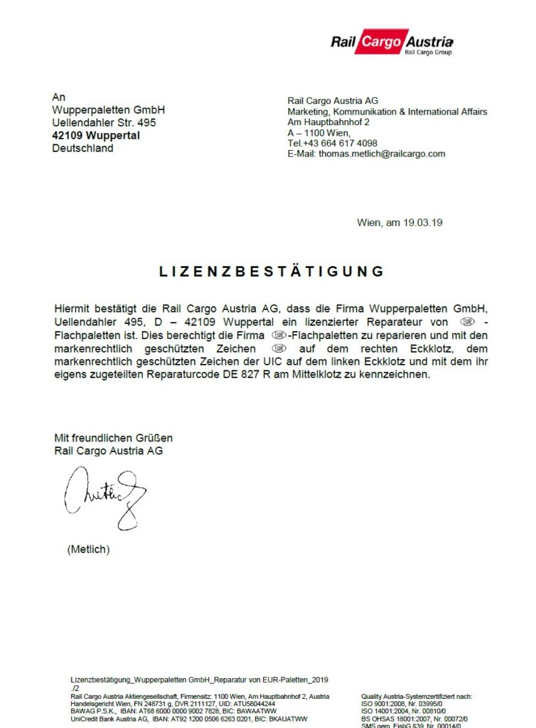 uic wupper paletten gmbh